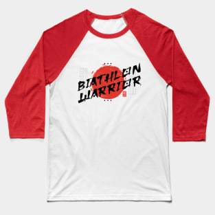 Oriental Brush Biathlon Warrior Baseball T-Shirt